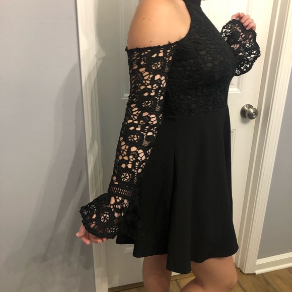 Black Halter Dress - Picture 5 of 7